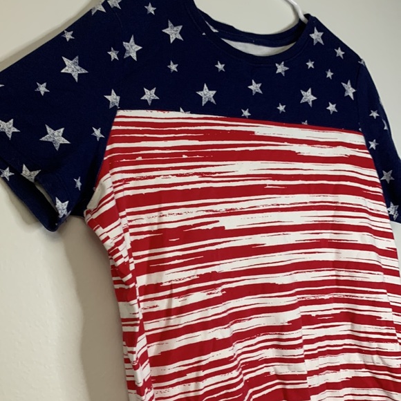 Kim Rogers American flag Tshirt, size Medium. Red white and blue design. - Picture 3 of 6